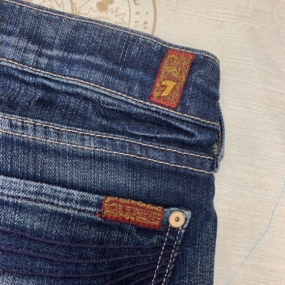 7 for all mankind crop dojo denim jeans - Picture 3 of 6